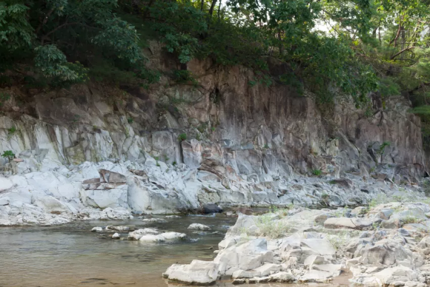 동막골 응회암 - 한탄강 유네스코 세계지질공원